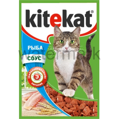 Корм для кошек Kitekat рыба в соусе 100 г