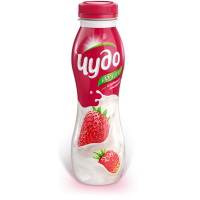 Питьевой йогурт Чудо Клубника-Земляника 2,4% 270 г