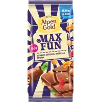 Alpen Gold Max Fun  Взрывная карамель, мармелад, печенье