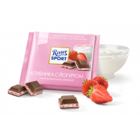 Шоколад Ritter Sport молочный с начинкой "Клубника с йогуртом" 100 г