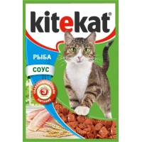Корм для кошек Kitekat рыба в соусе 100 г
